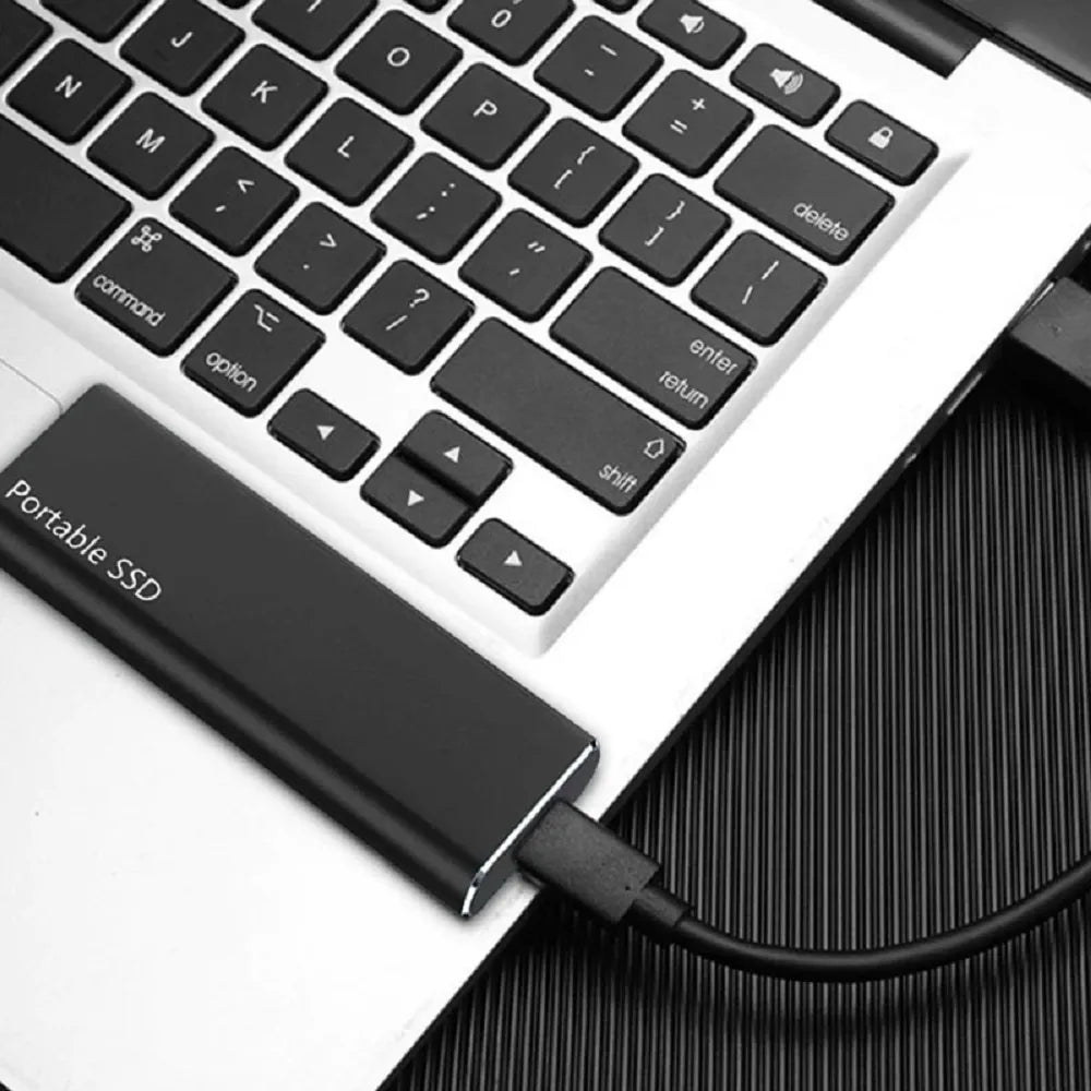 SSD portátil com transferência rápida de dados USB-C