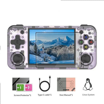 Console de jogos portáteis retro - tela IPS de 3,5 ", sistema operacional Linux