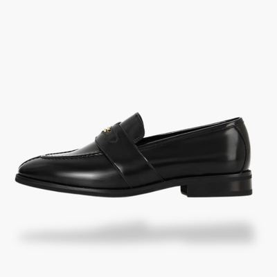 Mocasino ortopedico in pelle da donna - Nero