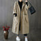 Gabardina clássica oversize para mulher com cinto