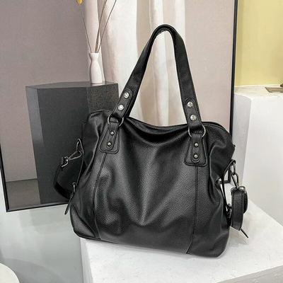 Lunelle - bolsa de couro macia grande