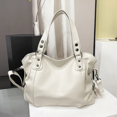 Lunelle - bolsa de couro macia grande