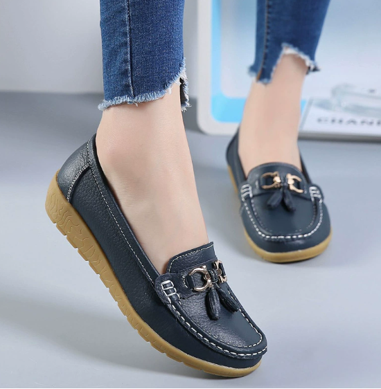 Mocasines de piel para mujer | Ortopedia