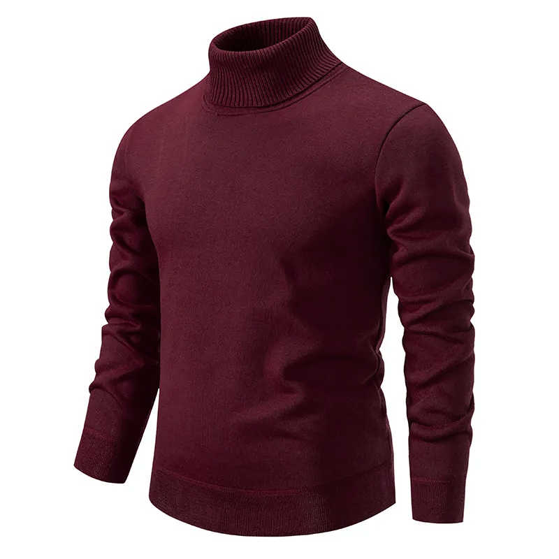 Pescoço de lã macia alta para homens