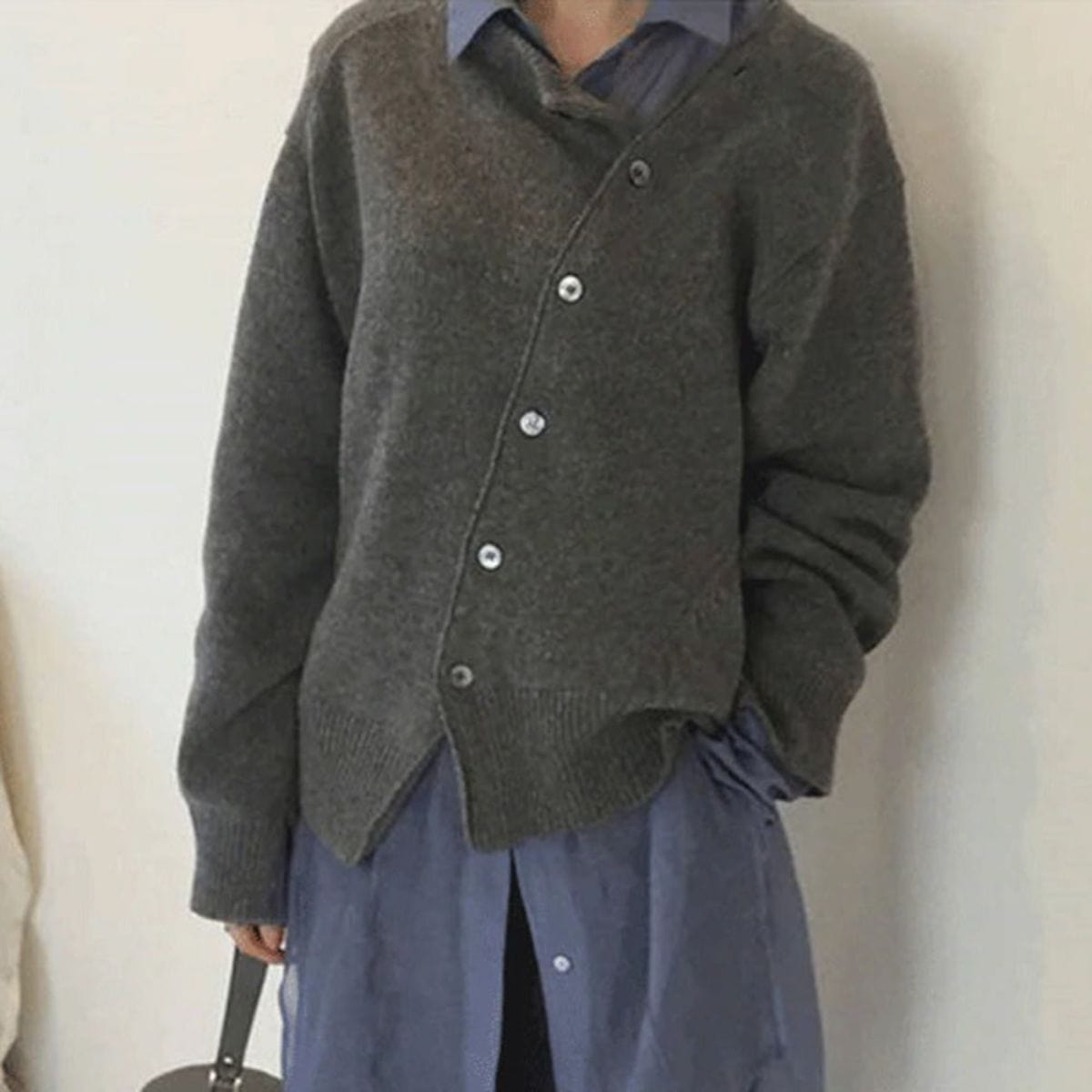 Mujer - Cárdigan de cachemira - Cómoda tapeta de botones - Elegante y suave prenda de punto para mujer con estilo