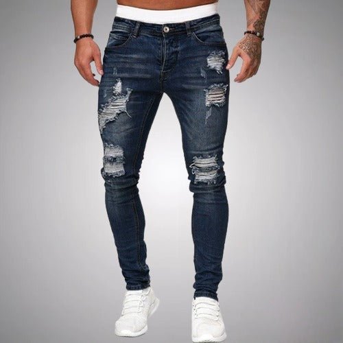 Jeans quebrados para homens