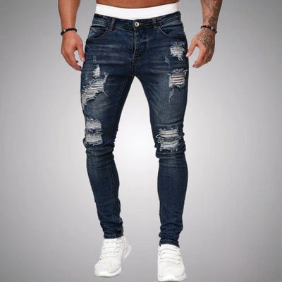 Jeans quebrados para homens