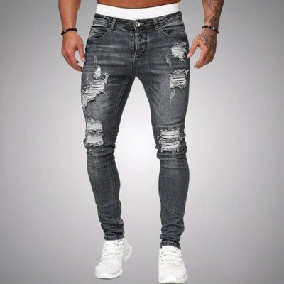 Jeans quebrados para homens