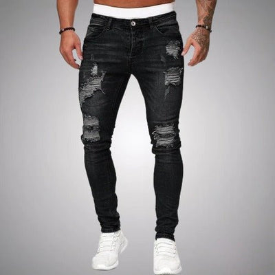 Jeans quebrados para homens