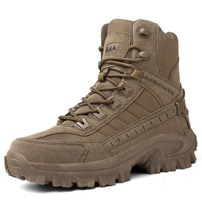 Botas militares à prova d'água e perfuradas para uso ao ar livre