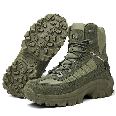 Botas militares à prova d'água e perfuradas para uso ao ar livre