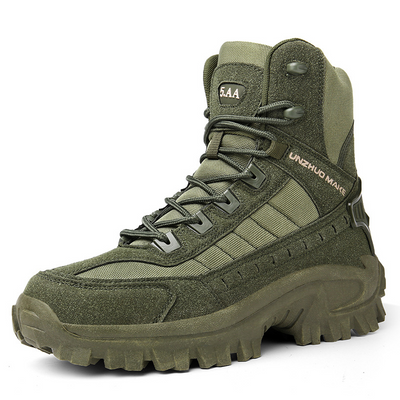 Botas militares à prova d'água e perfuradas para uso ao ar livre