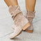 Botins de camurça para mulher - Design slouchy com salto baixo