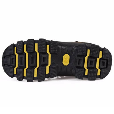 Outdoor Senderismo Bota Cuero Impermeable Trekking y Trabajo Verde