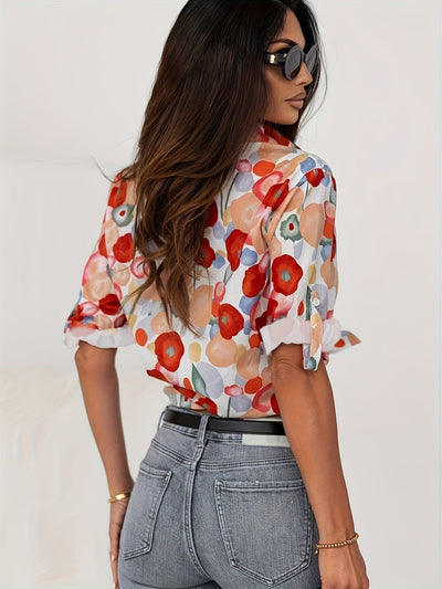 Norah | Blusa elegante com estampa floral para mulheres