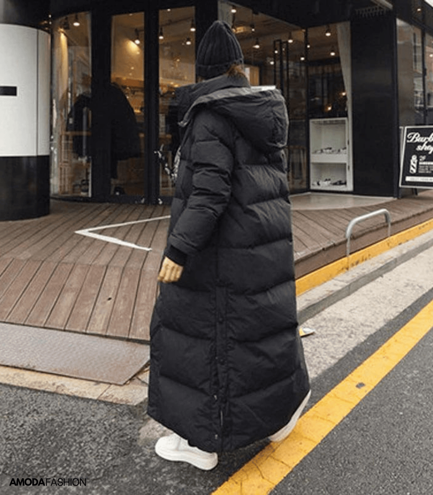 Casaco de Winter Parka de tamanho grande para mulheres