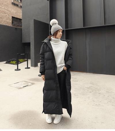 Casaco de Winter Parka de tamanho grande para mulheres