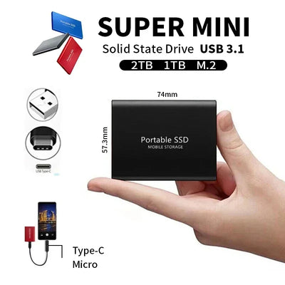 Ultra -grape externo SSD: velocidade e confiabilidade compactas
