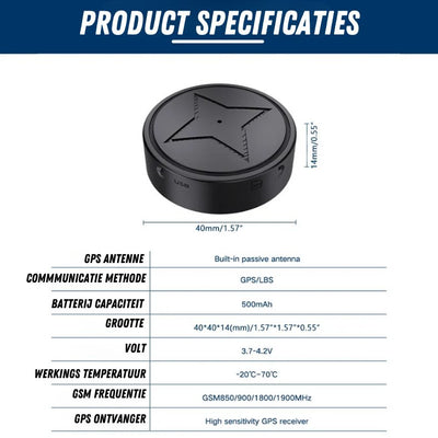 Trackmaster Pro - Localizador GPS Universal com ímã poderoso