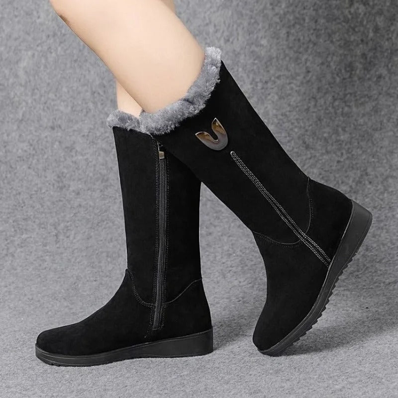 Botas altas de piel para mujer