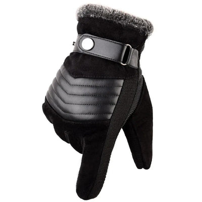 Luvas de couro casuais para homens