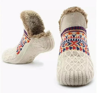Meias de inverno anti -Slip para interior