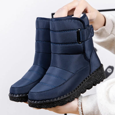 Botas de neve à prova d'água e não deslizantes para mulheres