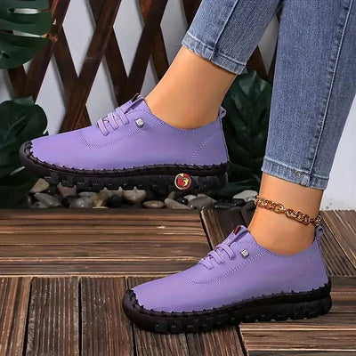 Lisa- Light e sapatos de couro que não deslizam para mulheres
