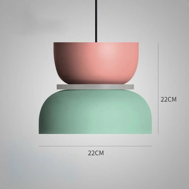 MeloGlow | Lampada a Sospensione Scandinava Pastello - Lampada a Sospensione Moderna per la decorazione della casa