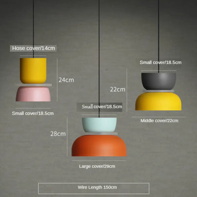 MeloGlow | Lampada a Sospensione Scandinava Pastello - Lampada a Sospensione Moderna per la decorazione della casa
