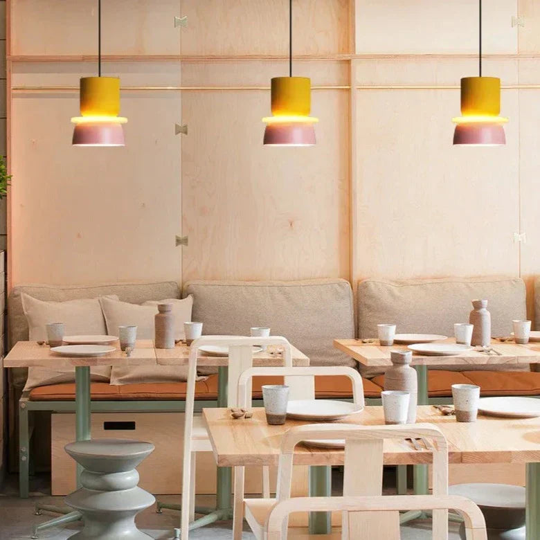MeloGlow | Lampada a Sospensione Scandinava Pastello - Lampada a Sospensione Moderna per la decorazione della casa