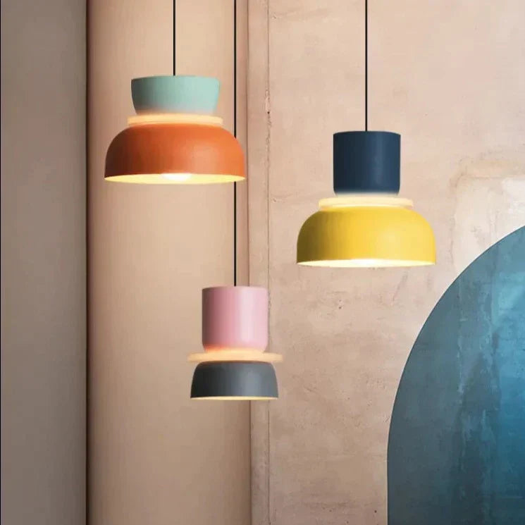 MeloGlow | Lampada a Sospensione Scandinava Pastello - Lampada a Sospensione Moderna per la decorazione della casa