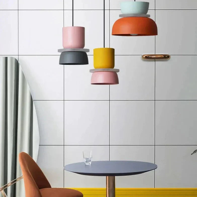 MeloGlow | Lampada a Sospensione Scandinava Pastello - Lampada a Sospensione Moderna per la decorazione della casa