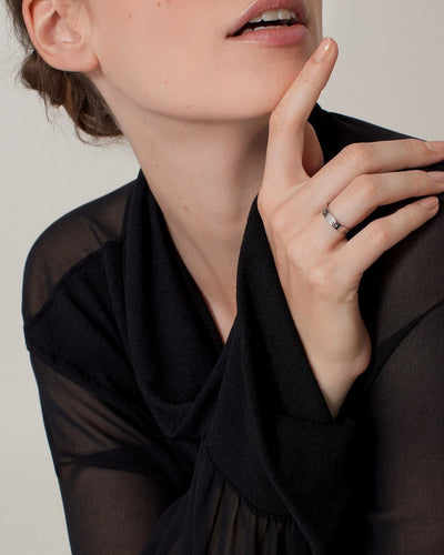 Aria - Anillo unisex plata talla uno aleación de zinc