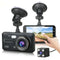 Caméra double sans fil pour tableau de bord avec vision nocturne et angle de 170°