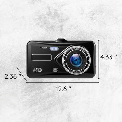 Caméra double sans fil pour tableau de bord avec vision nocturne et angle de 170°