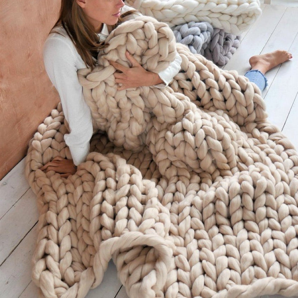 Conjunto de pontos de lã de inverno - aconchegante e imitável