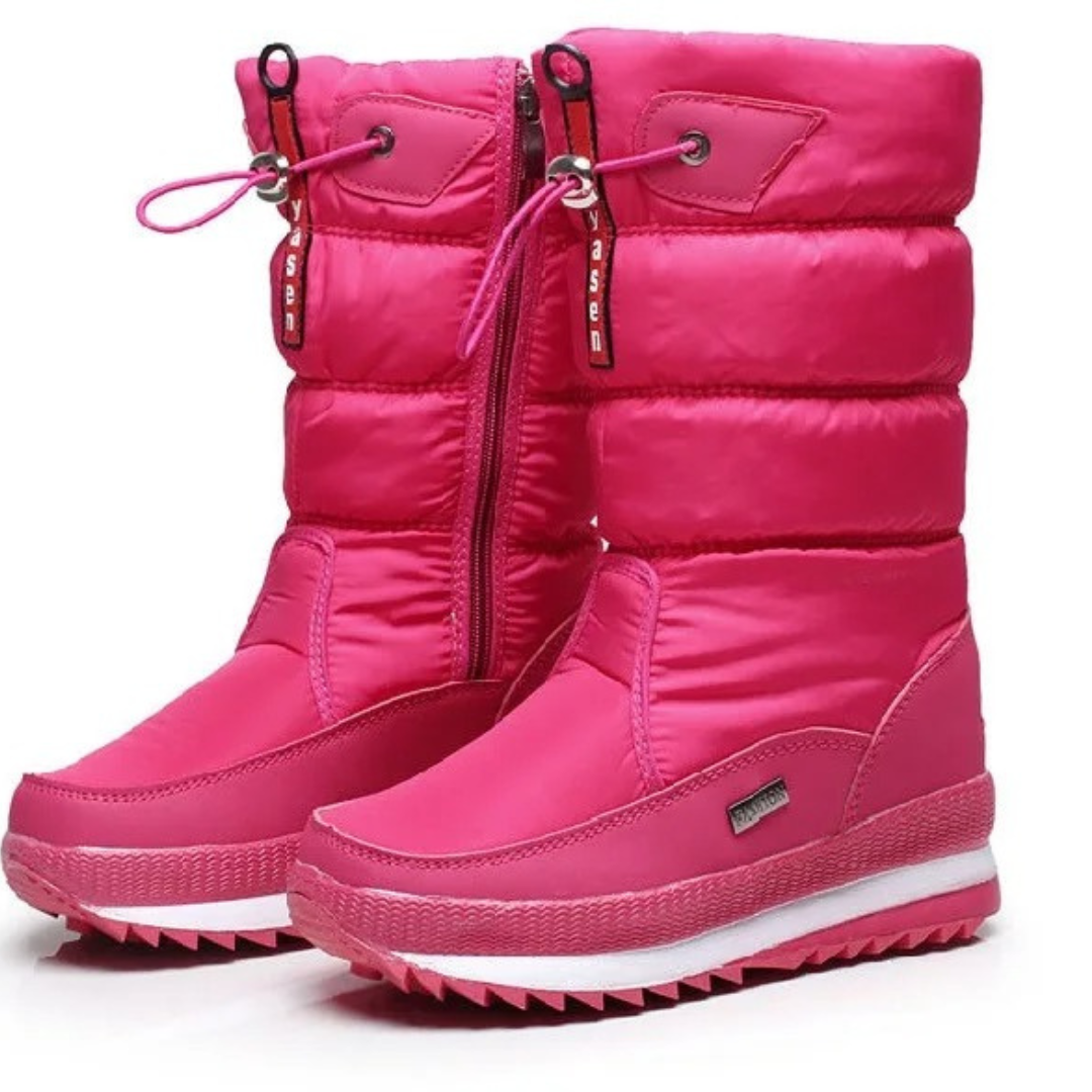 Botas de invierno gruesas y mullidas para mujer