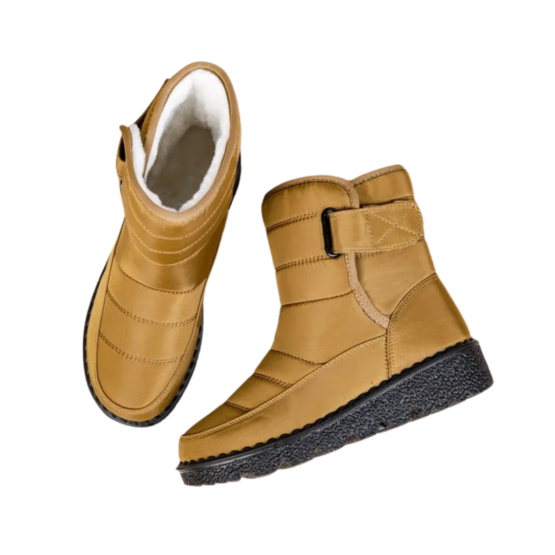 Botas de neve à prova d'água e não deslizantes para mulheres