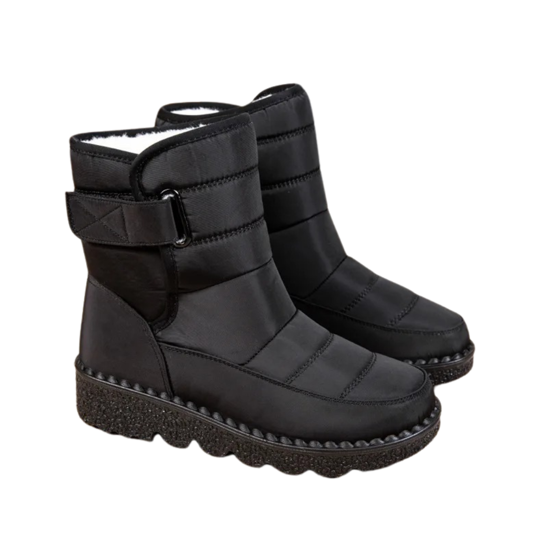 Botas de neve à prova d'água e não deslizantes para mulheres