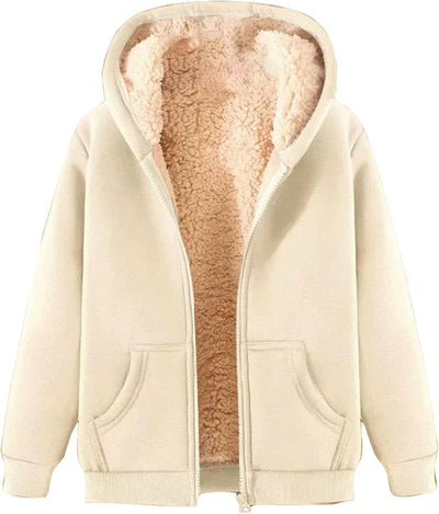 Trijnie | Suave y cálida sudadera polar con capucha para mujer