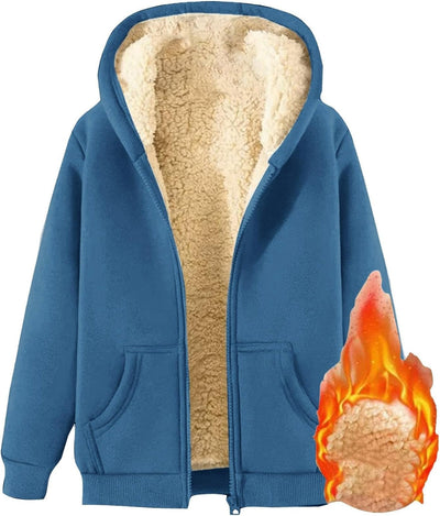 Trijnie | Suave y cálida sudadera polar con capucha para mujer