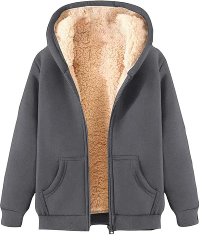 Trijnie | Suave y cálida sudadera polar con capucha para mujer