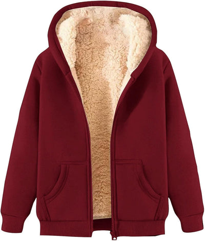 Trijnie | Suave y cálida sudadera polar con capucha para mujer