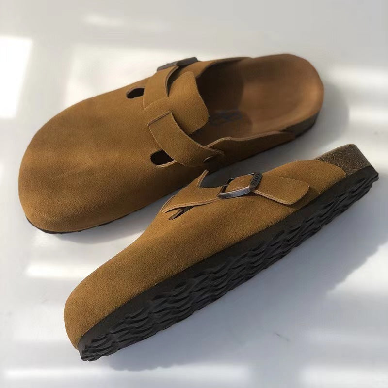 Sandalia Boston de piel unisex de alta gama