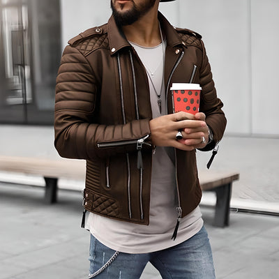 Ralph - Elegante e robusta giacca in pelle da uomo